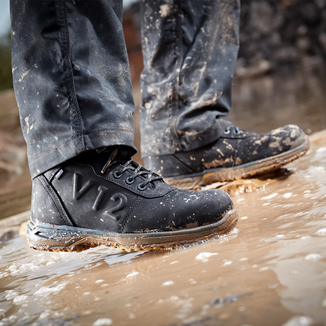 Leather waterproof cheap work boots